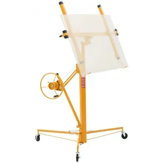 VEVOR Plattenheber bis max. 68 kg, 3353 mm Höhe, Gipskartonheber mit verstellbarem Teleskoparm, Rigipsplatten, Trockenbau-Heber, Panelheber, Hebezeug, Werkzeuge, für Decken- & Wandmontage (Gelb) VEVOR Plattenheber bis max. 68 kg, 3353 mm Höhe, Gipskartonheber mit verstellbarem Teleskoparm, Rigipsplatten, Trockenbau-Heber, Panelheber, Hebezeug, Werkzeuge, für Decken- & Wandmontage (Gelb)