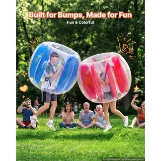 VEVOR 2 x Aufblasbare Bumper Sumo Bälle 1,2 m für Jugendliche Rot Blau für Garten, Camping, Picknick, Rasen und Outdoor, 0,5 mm Starkes PVC, Heißverschweißte Griffe & Stabil Sitzende Schultergurte VEVOR 2 x Aufblasbare Bumper Sumo Bälle 1,2 m für Jugendliche Rot Blau für Garten, Camping, Picknick, Rasen und Outdoor, 0,5 mm Starkes PVC, Heißverschweißte Griffe & Stabil Sitzende Schultergurte