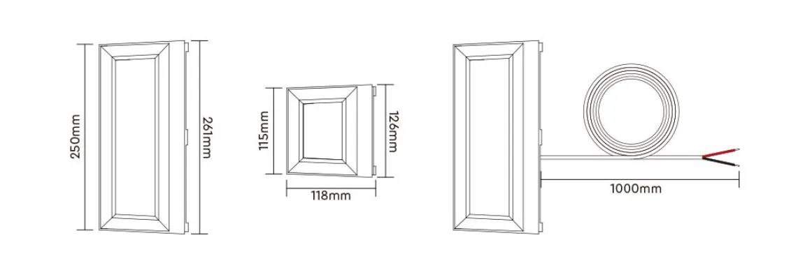 MiBoxer WA5-09S-ZL LED Square Wall Light 12W RGB+CCT Zigbee 3.0 IP66 24V – Bild 4