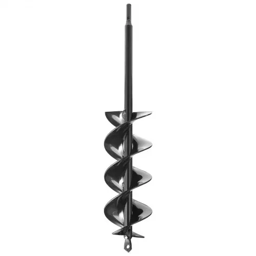 VEVOR Erdbohrer für Bohrmaschine, Ø 8x41 cm Gartenbohrer, für 3/8-Zoll-Sechskant-Bohrer, Pfahlbohrer, Erdlochbohrer, Lochbohraufsätze zum Graben von Gartenpfostenlöchern und Zäunen – Bild 8