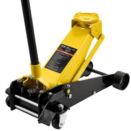 VEVOR Hydraulischer Rangierwagenheber 3 t Tragkraft, Flacher Wagenheber aus Stahl mit Einkolben-Schnellhubpumpe & Fußpedal, Autoheber für SUVs Pickups, 13 bis 50 cmHubbereich, Rennwagenheber – Bild 8