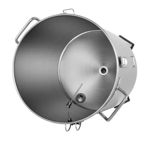 VEVOR Bierbrauanlage Bierbraugerät Kessel aus Edelstahl 60 L Bierfermenter, Braueimer-Fermenter zum Brauen, Heimbrauzubehör mit Sockel, Kessel-Suppentopf inkl. Deckel, Griff, Ventil, Zapfhahn – Bild 9
