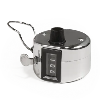 Mechanischer Handzähler McPower, Metallgehäuse mit Ring für Fingerhalt, 0-9999 Mechanischer Handzähler McPower, Metallgehäuse mit Ring für Fingerhalt, 0-9999