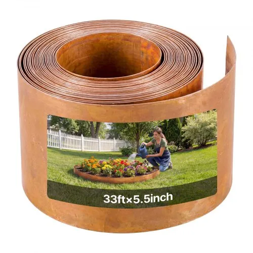 VEVOR Rasenkante Kohlenstoffstahl, 10 m x 14 cm Beeteinfassung inkl. Handschuhen, Metall Gartenpalisade, Mähkante, Beetumrandung zur Gartengestaltung, Beetbegrenzung für Blumenbeete & Gartenwege VEVOR Rasenkante Kohlenstoffstahl, 10 m x 14 cm Beeteinfassung inkl. Handschuhen, Metall Gartenpalisade, Mähkante, Beetumrandung zur Gartengestaltung, Beetbegrenzung für Blumenbeete & Gartenwege