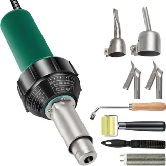 VEVOR Kunststoff Schweißgerät Heißluftpistole 1600 W PVC Schweißpistole 40-60°C Kunststoff Heißluft Schweißer inkl 4x Ersatzdüsen Schlitzmesser 3 m VEVOR Kunststoff Schweißgerät Heißluftpistole 1600 W PVC Schweißpistole 40-60°C Kunststoff Heißluft Schweißer inkl 4x Ersatzdüsen Schlitzmesser 3 m