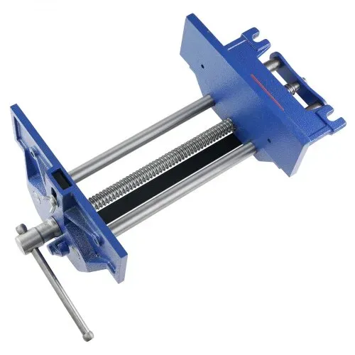VEVOR Schraubstock für Holzarbeiten 110mm Spanntiefe 335mm Öffnungsbreite Parallelschraubstock aus Gusseisen pulverbeschichtet 11KN Spannkraft Φ15-74mm Spannbereich Ideal für Holzbearbeitungsstudios – Bild 9