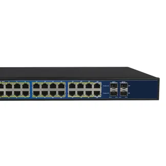 ALLNET Switch full managed 24 Port Gigabit 390W / 24x PoE+ / 4x SFP / Lüfterlos / 19″ / „ALL-SG8626PM“ ALLNET Switch full managed 24 Port Gigabit 390W / 24x PoE+ / 4x SFP / Lüfterlos / 19″ / „ALL-SG8626PM“