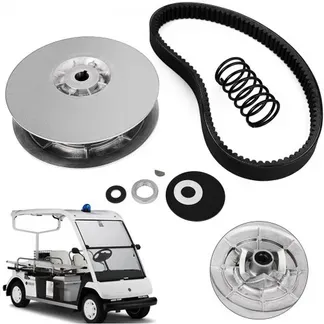 VEVOR Hinterradantriebskupplungssatz für Yamaha Gas Golf Cart G2-G22 ab 1985, Sekundärkupplungsantriebssatz mit Riemen JN6-G6201-03 JN6-G6201-04, Silber VEVOR Hinterradantriebskupplungssatz für Yamaha Gas Golf Cart G2-G22 ab 1985, Sekundärkupplungsantriebssatz mit Riemen JN6-G6201-03 JN6-G6201-04, Silber