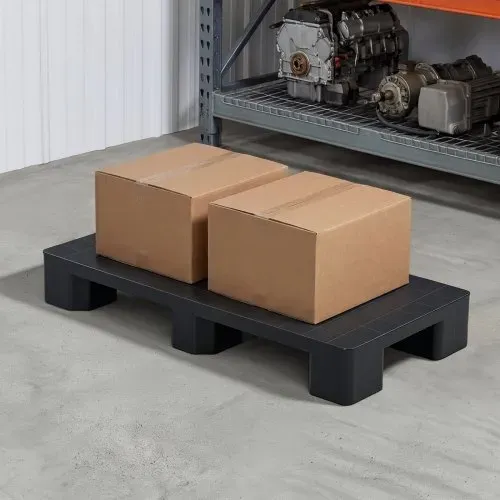 VEVOR Kunststoffpalette 1000x500x136 mm, Universale Leichtpalette mit 1000 kg Statischer Traglast, Geschlossene Industriepalette mit 2-Wege-Einfahrt, Nestbare Bodenpalette für Lager Garage Supermarkt – Bild 7