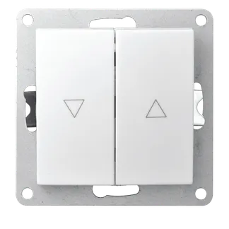 Jalousie-Taster McPower “Flair“, Hoch und Runter, 250V~/10A, UP, weiß Jalousie-Taster McPower “Flair“, Hoch und Runter, 250V~/10A, UP, weiß