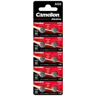 Knopfzelle CAMELION, AG9, 1,5V, Alkaline, 10er-Blister Knopfzelle CAMELION, AG9, 1,5V, Alkaline, 10er-Blister