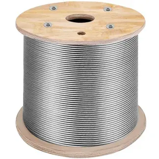 VEVOR 316 Edelstahl Kabel Drahtseil 1×19 150 M, Stahlseil Seil Draht Stahl Mindestbruchkraft 8,3 KN, Edelstahl-Drahtseil-Kabel Rostfrei Zugfestigkeit 1570 MPa für Leichtindustrie Brücken usw. VEVOR 316 Edelstahl Kabel Drahtseil 1×19 150 M, Stahlseil Seil Draht Stahl Mindestbruchkraft 8,3 KN, Edelstahl-Drahtseil-Kabel Rostfrei Zugfestigkeit 1570 MPa für Leichtindustrie Brücken usw.