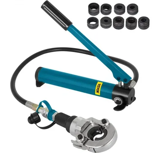 VEVOR Presszange 12-28 mm Typ V, Crimpzange Presszange 6 T Presskraft, Rohrpresszange 16-32 mm Typ TH, Hydraulische Presszange mit Gummigriff, 360°-Schwenkkopf, für PEX-Rohre, PB-Rohre, Kupferrohre VEVOR Presszange 12-28 mm Typ V, Crimpzange Presszange 6 T Presskraft, Rohrpresszange 16-32 mm Typ TH, Hydraulische Presszange mit Gummigriff, 360°-Schwenkkopf, für PEX-Rohre, PB-Rohre, Kupferrohre