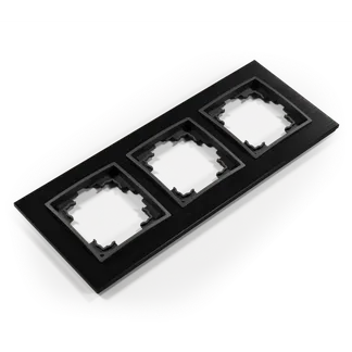 Rahmen McPower “Flair“, 3-fach, schwarzes Aluminium Rahmen McPower “Flair“, 3-fach, schwarzes Aluminium