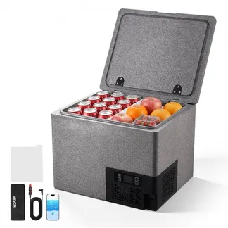VEVOR Kompressor Kühlbox 40 L, Auto Kühlschrank aus Ultraleichtem EPP, Elektrische Gefrierbox mit App-Steuerung, 12 V/24 V DC, -10 °C bis 10 °C, für LKW, Van, RV, SUV, Boot, Reisen & Camping VEVOR Kompressor Kühlbox 40 L, Auto Kühlschrank aus Ultraleichtem EPP, Elektrische Gefrierbox mit App-Steuerung, 12 V/24 V DC, -10 °C bis 10 °C, für LKW, Van, RV, SUV, Boot, Reisen & Camping