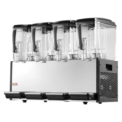 VEVOR Elektrischer Getränkespender 4 x 12 L 7-12 °C Saftspender mit PC-Behälter, für Restaurants, Hotels, Bars und Kioske, mit Rührstab für Gleichmäßige Durchmischung, Ausgabehebel und Auffangschale – Bild 9