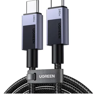 Ugreen 45068 USB Kabel 2 m USB C 0,48 Gbit/s 240 W Schwarz, Grau Ugreen 45068 USB Kabel 2 m USB C 0,48 Gbit/s 240 W Schwarz, Grau