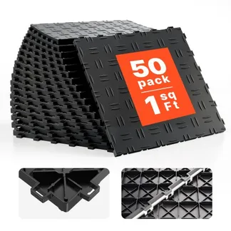 VEVOR Garagen-Bodenbeschläge, 305 x 305 x 13,4 mm, 50er-Set Industrieboden, rutschfeste doppelseitige Struktur-Garagenboden, für Garagen, Keller, Reparaturwerkstätten, Schwarz VEVOR Garagen-Bodenbeschläge, 305 x 305 x 13,4 mm, 50er-Set Industrieboden, rutschfeste doppelseitige Struktur-Garagenboden, für Garagen, Keller, Reparaturwerkstätten, Schwarz