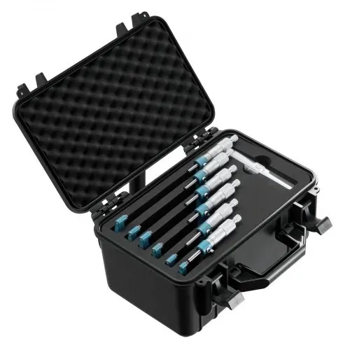 VEVOR Bügelmessschraube 4-tlg. Set, Mikrometer mit Messgenauigkeit von 0,0001/0,0002 Zoll, Messschraube für Metallbearbeitung & Maschinenbau, mit Schutzkoffer, 0-1/1-2/2-3/3-4/4-5/5-6 Zoll – Bild 8
