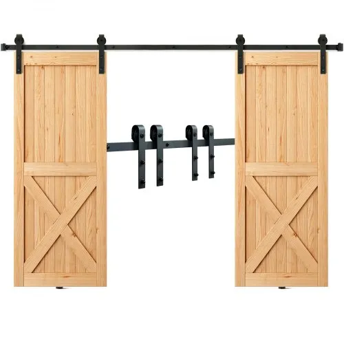 VEVOR 244cm Schiebetürbeschlag J-förmig Schiebetürsystem mit 2-teiligen Schienen 150kg Tragfähigkeit Laufschiene Ideal für Schiebetüren mit Türstärke von 32-45mm, Türbreite von 1,12-1,32m VEVOR 244cm Schiebetürbeschlag J-förmig Schiebetürsystem mit 2-teiligen Schienen 150kg Tragfähigkeit Laufschiene Ideal für Schiebetüren mit Türstärke von 32-45mm, Türbreite von 1,12-1,32m