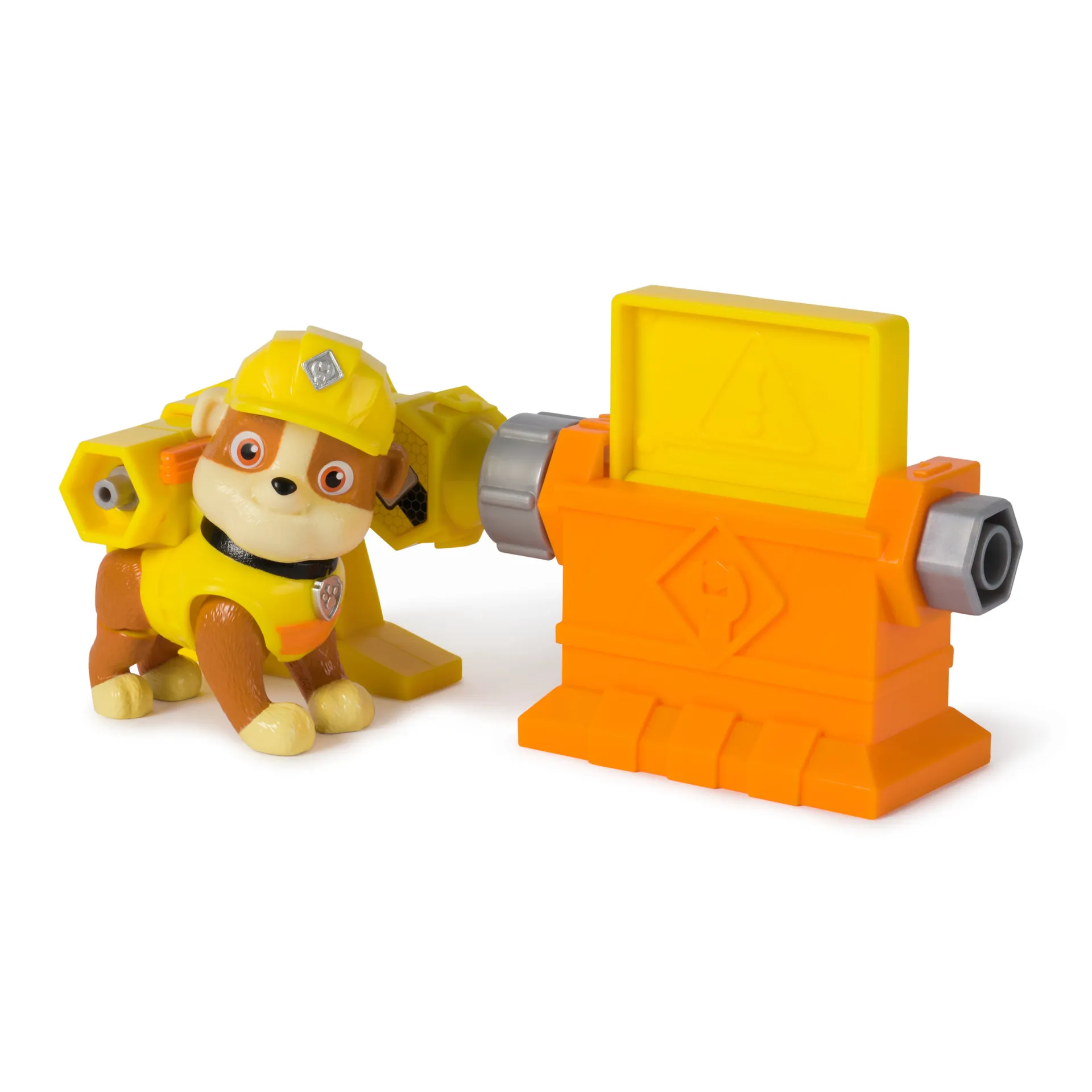 Rubble & Crew Power Tool Pups - Spielset mit 2 Hundefiguren Rubble und Wheeler, 2 Bauwerkzeugen und Bauzubehör – Bild 3