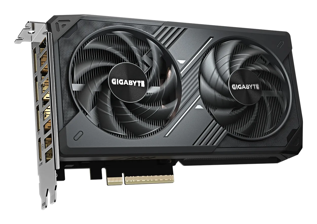 GIGABYTE GeForce RTX 5060 WINDFORCE OC 8G Grafikkarte - 8GB GDDR7, 128bit, PCI-E 5.0, 2512 MHz Kerntakt, 3 x DisplayPort, 1 x HDMI, GV-N5060WF2OC-8GD – Bild 3