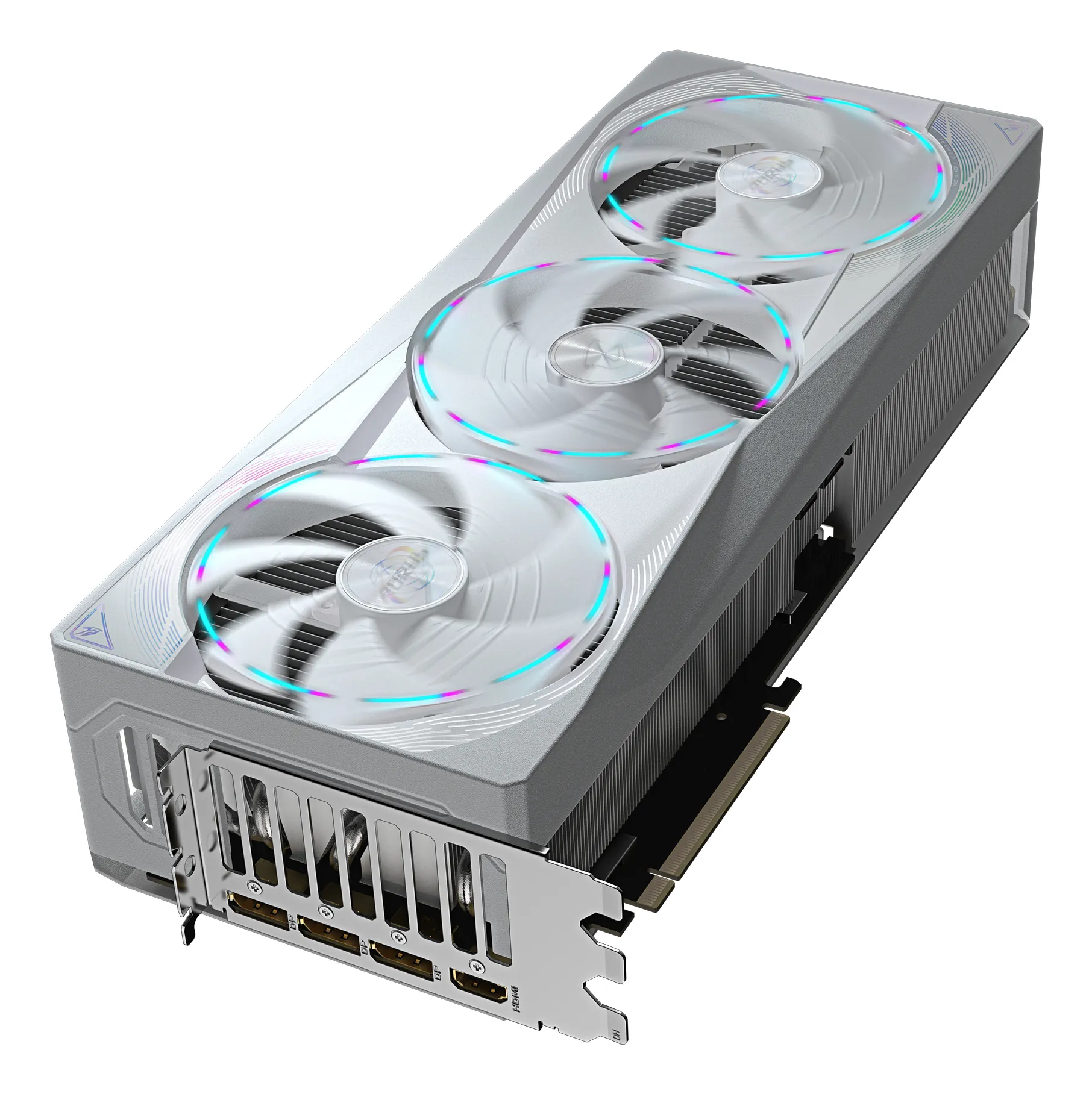 GIGABYTE AORUS GeForce RTX 5080 MASTER ICE 16G Grafikkarte - 16GB GDDR7, 256 Bit, PCI-E 5.0, 2805MHz Core Clock, 3 x DP 2.1a, 1 x HDMI 2.1b, NVIDIA DLSS 4, GV-N5080AORUSM ICE-16GD – Bild 4
