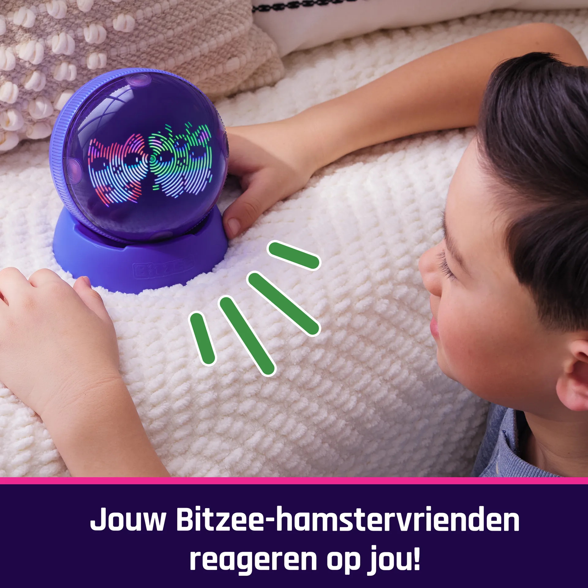 Bitzee Hamsterball - interaktives Spielzeug mit über 20 virtuellen Hamstern zum Rollen und Spielen, das digitale Haustier reagiert auf Berührung und Bewegung – Bild 4