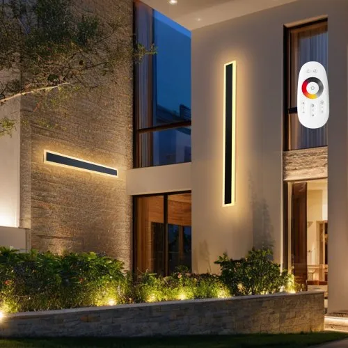 VEVOR Wandleuchten Villa, 2er-Pack, 100 cm lange Streifen, moderne Außenwandleuchten, 2700 K–6000 K, IP65 wasserdicht, rostfrei, dimmbare, Wand Licht für Haus, Veranda, Terrasse, Garten, Garage VEVOR Wandleuchten Villa, 2er-Pack, 100 cm lange Streifen, moderne Außenwandleuchten, 2700 K–6000 K, IP65 wasserdicht, rostfrei, dimmbare, Wand Licht für Haus, Veranda, Terrasse, Garten, Garage