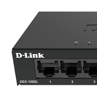 D-Link DGS-108GL Unmanaged Gigabit Ethernet (10/100/1000) Schwarz D-Link DGS-108GL Unmanaged Gigabit Ethernet (10/100/1000) Schwarz