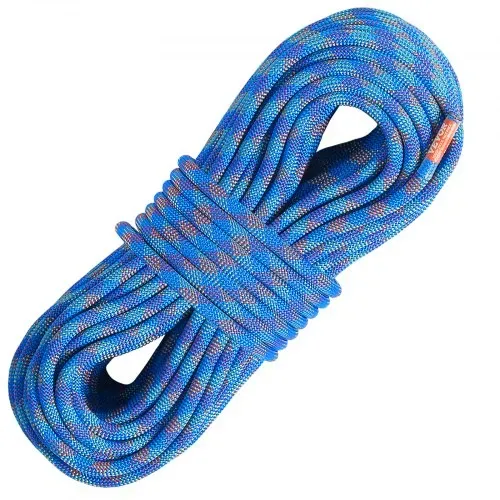 VEVOR 10,2 mm dynamisches Kletterseil, 50 m (164 Fuß) Outdoor-Kletterseil, 25 kN Bruchspannung, dehnbares Faserseil mit Stahlkarabinerhaken für Flucht, Abseilen, Brandrettung, Blau – Bild 10