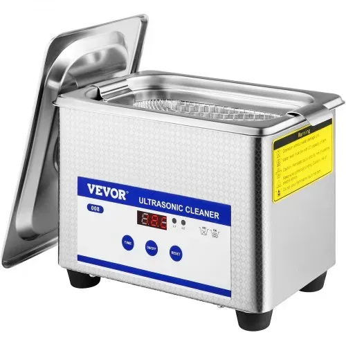VEVOR Ultraschallreiniger 0,8 L, Ultraschall Reinigungsgerät 40 kHz, Schmuckreiniger Ultraschall 24 W, digitaler Ultraschallreiniger mit LED-Anzeige, Ultraschallreinigungsgerät Brillen Ultraschall – Bild 10