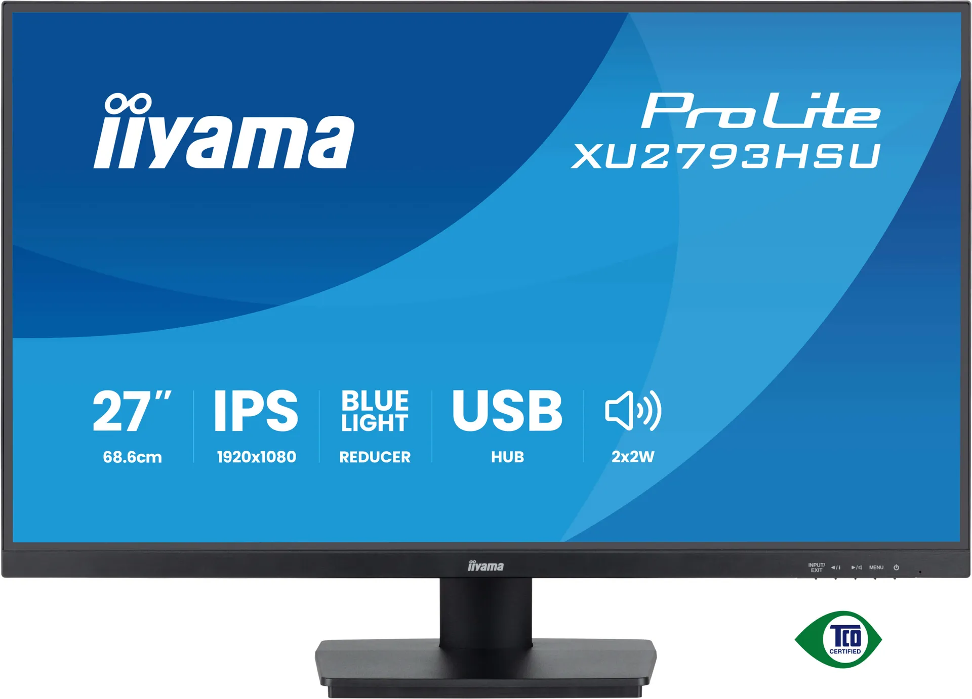 iiyama ProLite 27" (68.5 cm) Monitor mit IPS-Panel-Technologie, USB-Hub und 100Hz Bildwiederholfrequenz – Bild 2
