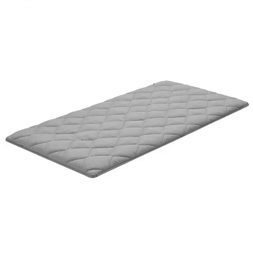 VEVOR japanische Futon-Matratze (2032 x 991 x 89 mm), faltbare Tatami (Einzelbettgröße), Bodenmatratze mit Aufbewahrungstasche & Befestigungsmaterial, 9-lagige Schlafmatte für Meditation Yoga, Grau – Bild 9