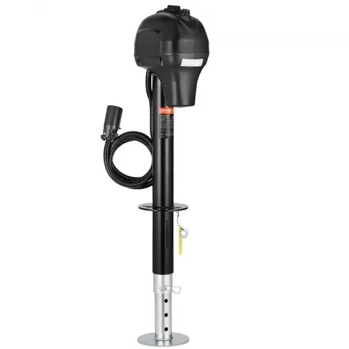 VEVOR Elektrischer Anhängerheber, 1588 kg, Hochleistungs-Anhängerstütze mit 7-poligem Stecker, manueller Kurbel & Wagenheberabdeckung, 240-815 mm Hub, für Anhänger, Wohnmobile & Wohnwagen, schwarz – Bild 8