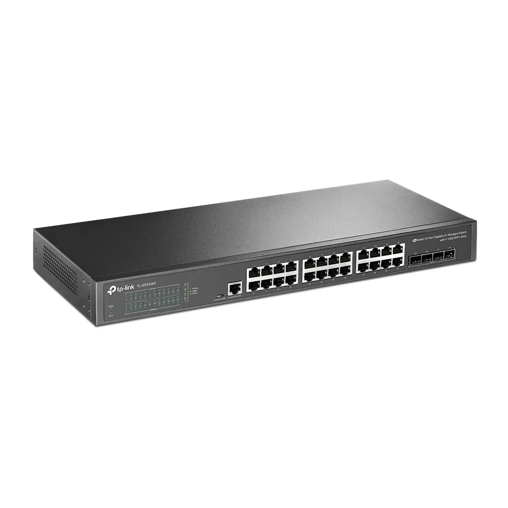 Omada by tp-link Switch full managed Layer2+ 28 Port • 24x 1 GbE • 4x SFP+ • Lüfterlos, Omada • SG3428X – Bild 2