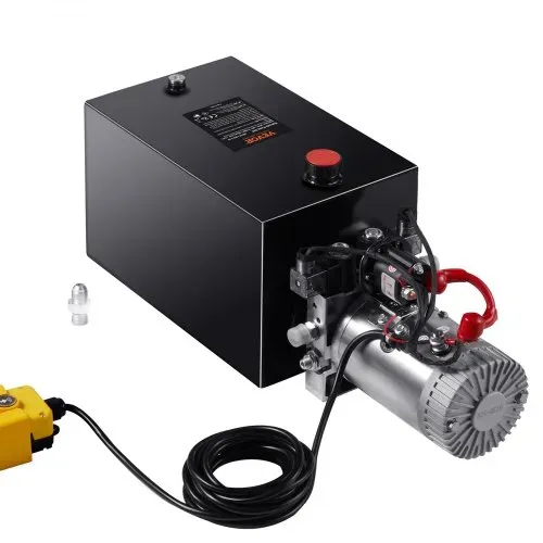 VEVOR Hydraulikpumpe Hydraulikaggregat 12 V Hydraulikaggregat 1600 W, Doppelwirkende Hydraulikpumpe Hydraulic Power Pack, 3,75 Gal Tank Hand Pump Hydraulikaggregat, für Aufzüge, Gabelstapler usw. – Bild 10