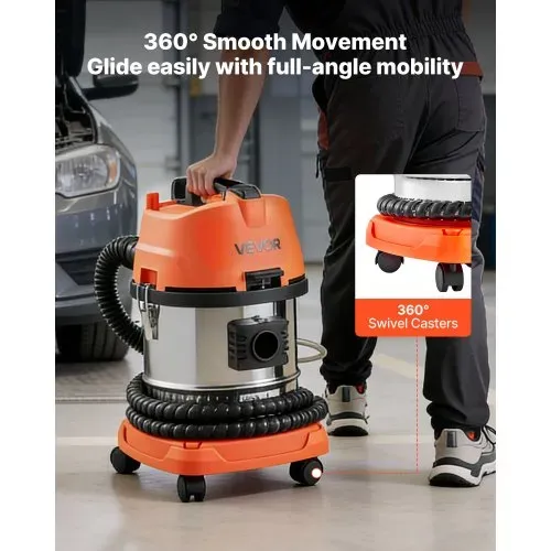 VEVOR Walnuss Strahlgerät, 13 L, 1200 W, Mobiles Sandstrahlgerät zur Entkohlung von Ansaugkrümmern & Ventilen, Sandstrahlmaschine – mit 2,5 kg Walnussschalen-Strahlmittel & 23 Adaptern – Bild 5