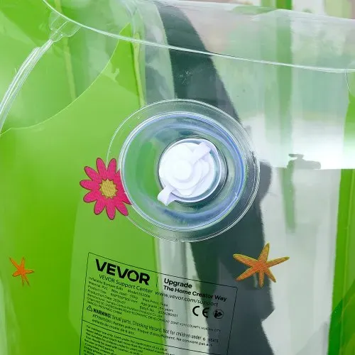 VEVOR 2 x 0,9 m Bumper Bälle 0,4 mm PVC Aufblasbar für Kinder, Sumo Bälle für Rasen, Park, Camping & Hinterhof, Heißverklebte Griffe, Stabil Sitzende Schultergurte & Gurtversteller, Dinosaurier-Waldmotiv – Bild 10