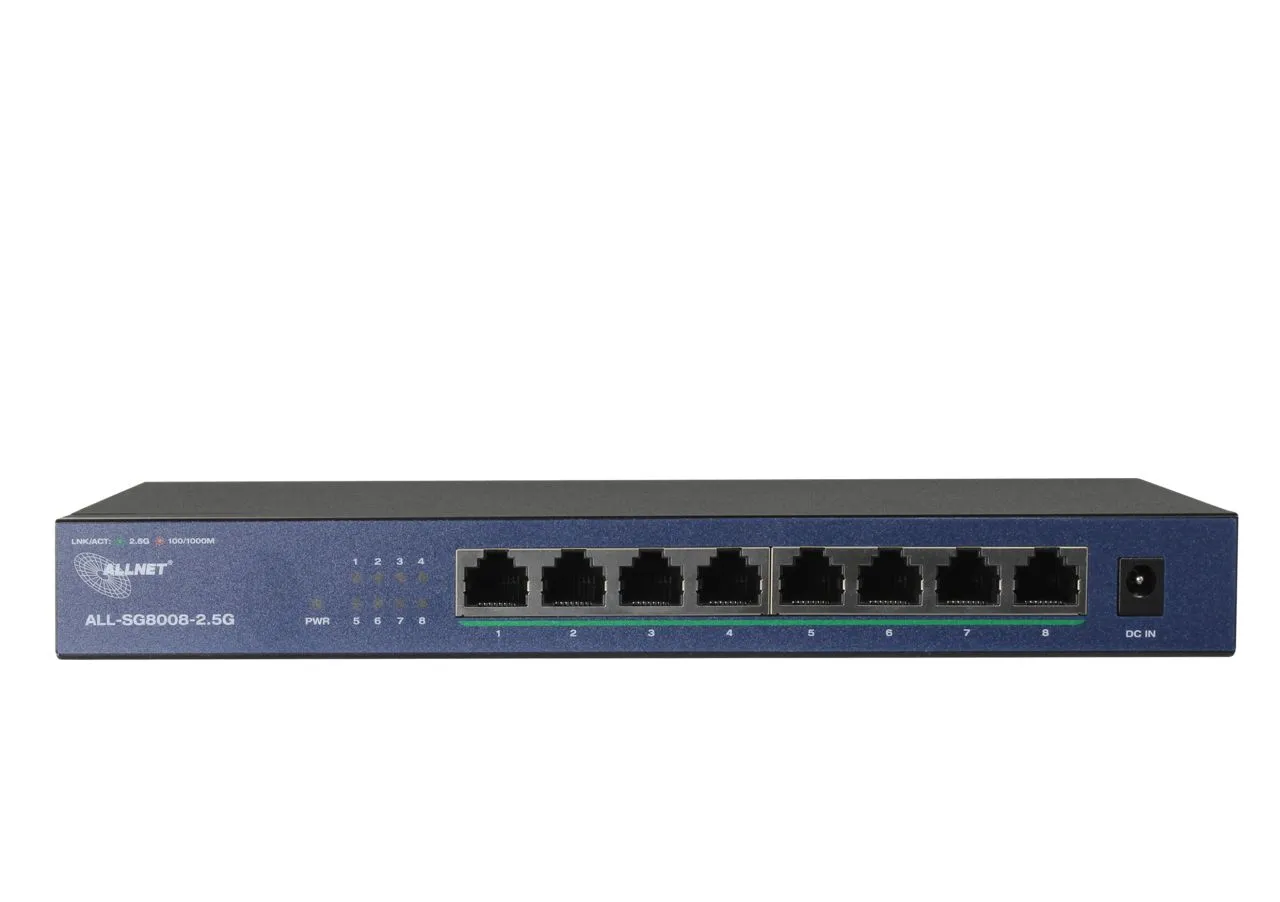 ALLNET Switch unmanaged Layer2 8 Port • 8x 2.5GbE • Lüfterlos • ALL-SG8008-2.5G – Bild 2