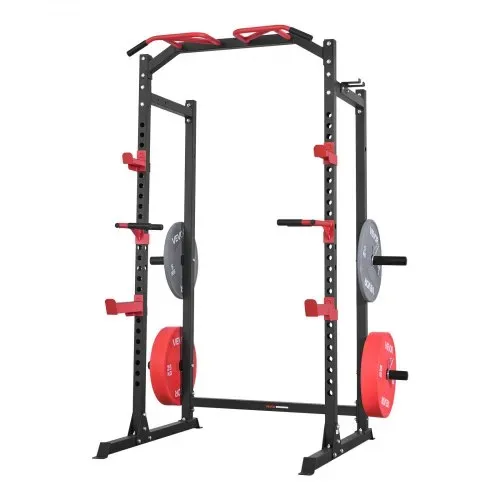 VEVOR Power Cage Power Rack, multifunktionales Squat-Rack mit verstellbarer Höhe, Heimfitnessgerät für Krafttraining mit J-Haken & weiteren Fitnessaufsätzen für Bankdrücken Klimmzüge Dips – Bild 10