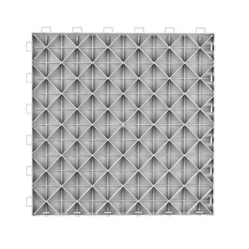 VEVOR Garagen-Bodenbeschläge, 305 x 305 x 13,4 mm, 25er-Set Industrieboden, rutschfeste doppelseitige Struktur-Garagenboden, für Garagen, Keller, Reparaturwerkstätten,Silber – Bild 9