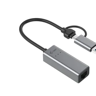 i-tec Metal USB-C/USB-A 2.5Gbps Ethernet Adapter i-tec Metal USB-C/USB-A 2.5Gbps Ethernet Adapter