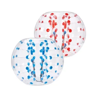 VEVOR 2 x 1,5m Bumper Ball Bubble Soccer Zorb Aufblasbarer Stoßball Blau + Rot VEVOR 2 x 1,5m Bumper Ball Bubble Soccer Zorb Aufblasbarer Stoßball Blau + Rot