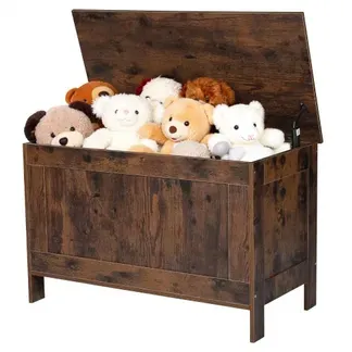 VEVOR Kindersitzbank mit Stauraum Holzspielzeugkiste, Aufbewahrungsbank mit Sicherheitsscharnier, Aufbewahrungstruhe für Spielzimmer Wohnzimmer Eingangsbereich Spielzeugbank 754 x 389 x 480 mm braun VEVOR Kindersitzbank mit Stauraum Holzspielzeugkiste, Aufbewahrungsbank mit Sicherheitsscharnier, Aufbewahrungstruhe für Spielzimmer Wohnzimmer Eingangsbereich Spielzeugbank 754 x 389 x 480 mm braun