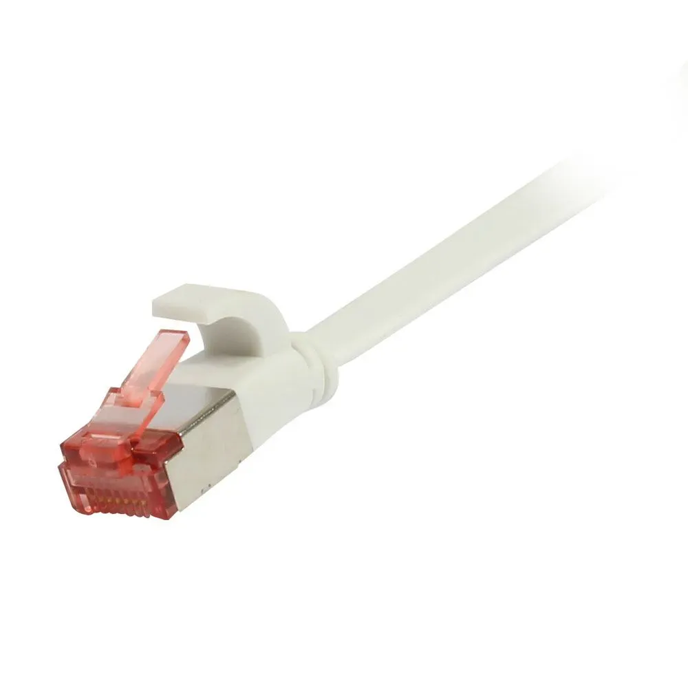 Patchkabel RJ45, CAT6 250Mhz, 5m weiss, FTP(U/FTP), TPE(Superflex), Flach, Synergy 21, Patchkabel RJ45, CAT6 250Mhz, 5m weiss, FTP(U/FTP), TPE(Superflex), Flach, Synergy 21,