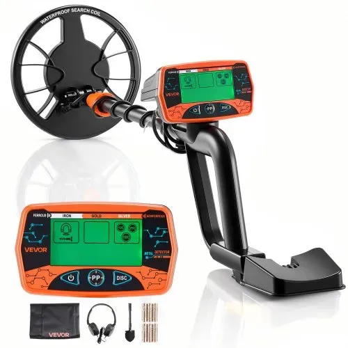 VEVOR Metalldetektor für Erwachsene 203,2 mm, Profi Metallsuchgerät mit 3 Modi, Hochpräziser Golddetektor, IP68 Wasserdichte Suchspule mit Display, Kopfhörer, Verstellbare Länge, zur Goldsuche VEVOR Metalldetektor für Erwachsene 203,2 mm, Profi Metallsuchgerät mit 3 Modi, Hochpräziser Golddetektor, IP68 Wasserdichte Suchspule mit Display, Kopfhörer, Verstellbare Länge, zur Goldsuche