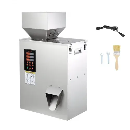 VEVOR Pulverabfüllmaschine Partikelspender Pulverfüller Automatisch 10-500g, Intelligentes Wiegen & Abfüllen, Edelstahlkonstruktion, Hohe Genauigkeit, Ideal für Nüsse Samen Tee Kaffeebohnen Gewürze Mehl – Bild 8