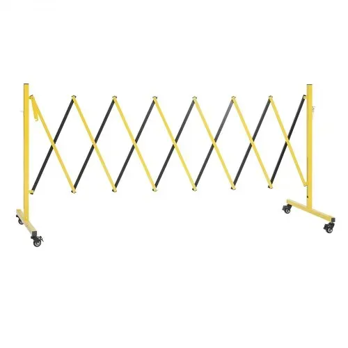 VEVOR Scherengitter Ausziehbar Absperrgitter mit Feststellbaren Rollen Scherensperre Max. 3,82 m Verstellbar, Outdoor Mobiles Schutzgitter für Warnwirkung Metallbarrikade für Außenbereich & Industrie – Bild 9