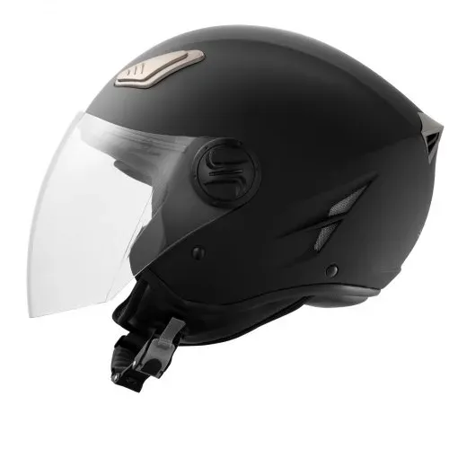VEVOR Motorradhelm Motocross-Helme 3/4 Gesicht Größe L, Helme aus ABS mit Bluetooth-Schlitz & Wechselglas, DOT-geprüfter bequemer Motocross-Helm, für Jugendliche & Erwachsene schwarz – Bild 8